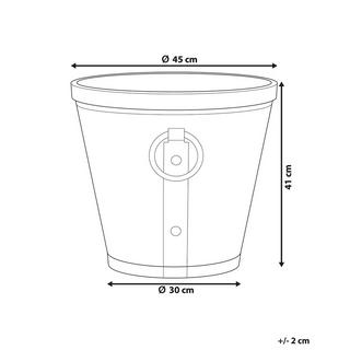 Beliani Vaso per piante en Fibra d'argilla Rustico VARI  