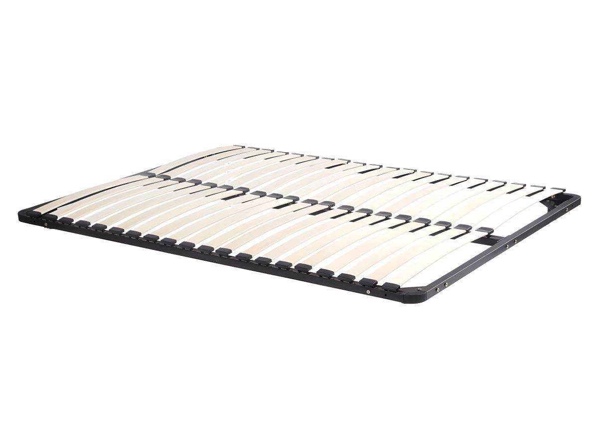 Vente-unique Bett mit 2 Schubladen 160 x 200 cm + Lattenrost + Matratze - Holzfarben & glänzend - VELONA  