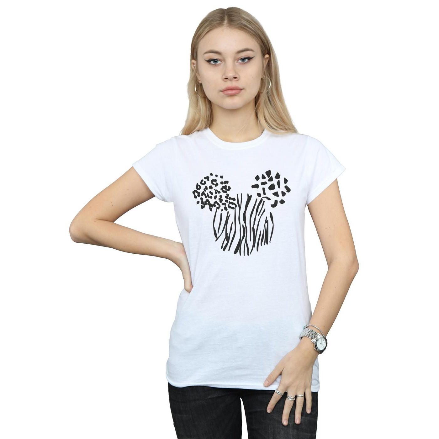 Disney Mickey Mouse T-Shirt Stampa Animalier  