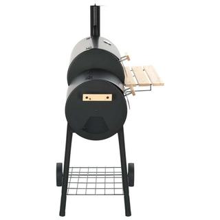 VidaXL Affumicatore per barbecue con griglie cromate e a carbone  