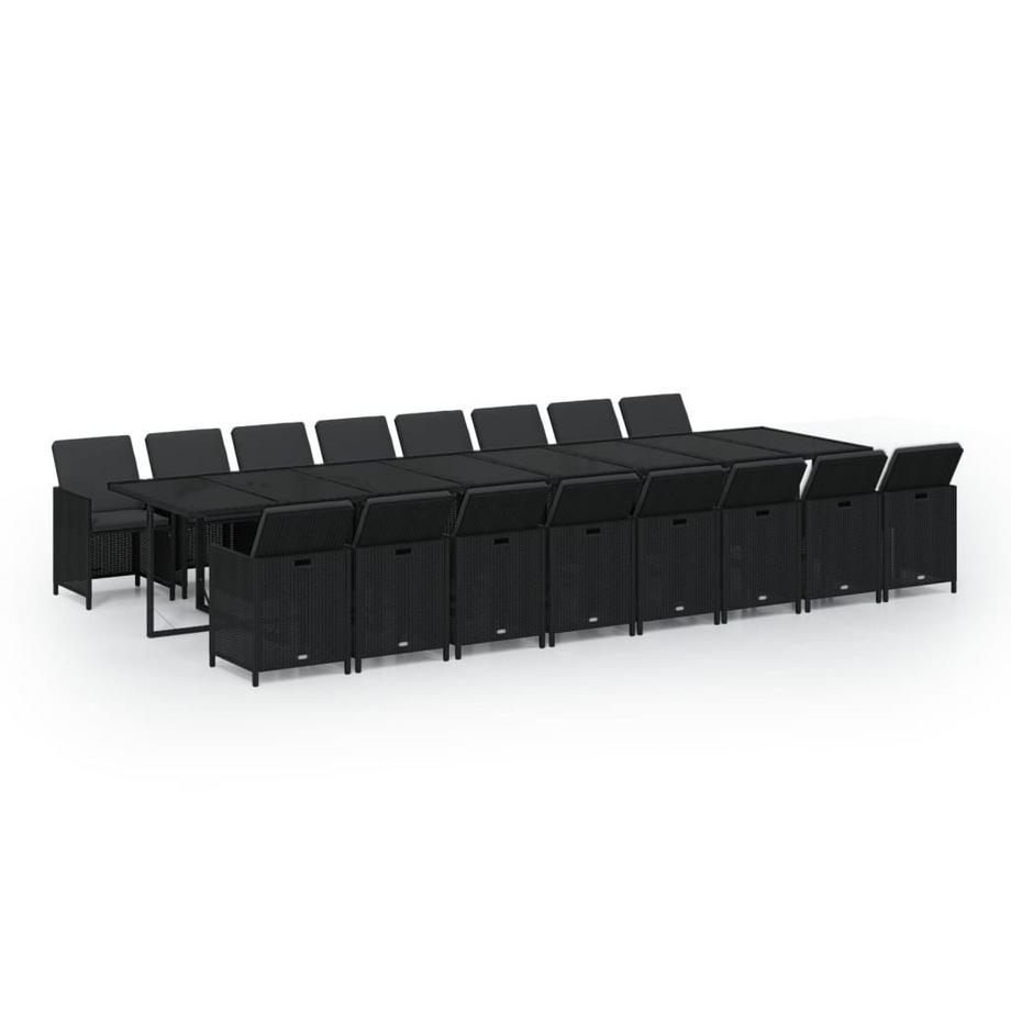 Garten essgruppe poly-rattan