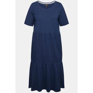 Ulla Popken  Jersey-Midikleid, A-Linie, Rundhals, Halbarm 