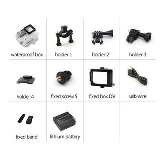 eStore  Sports Cam Full HD 1080p / 720p - Mit Zubehör 