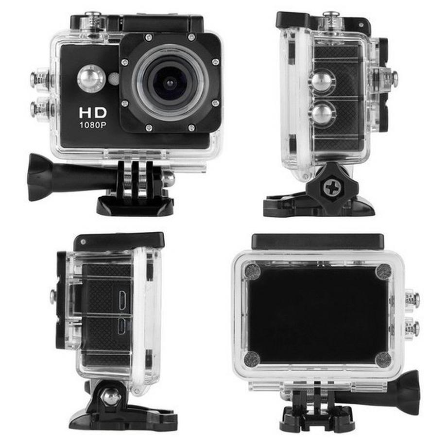 eStore  Caméra sport Full HD 1080p / 720p - Avec accessoires 