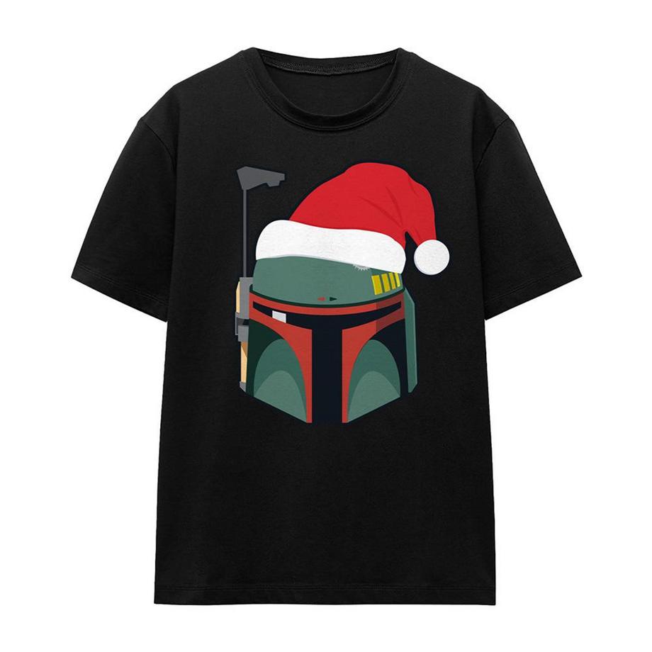 T-ShirtNoël Motif Boba Fett Motiftyle Bonnet De Père Noël