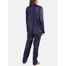 Admas  Pyjama-Satin-Loungewear Hemd und Hose Classic 