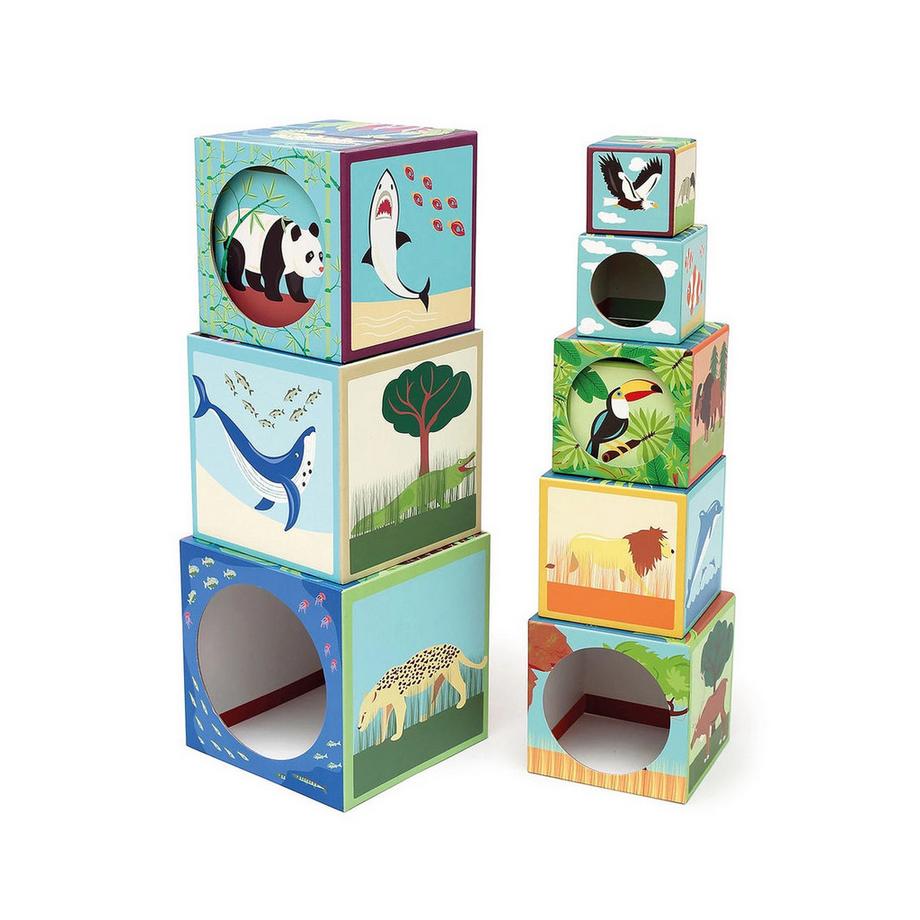 Scratch  Stapel Pyramide Zootiere 