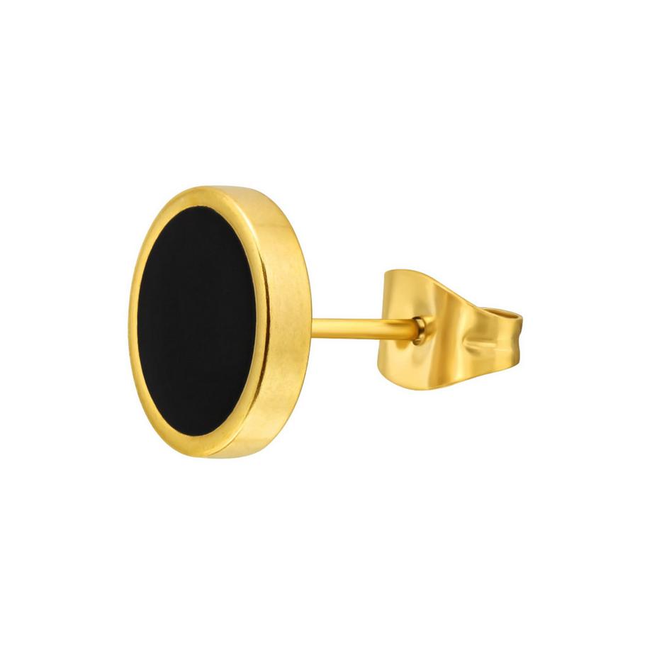 Maxte  Puces d'eilles Rondes  en Acier Chirurgical Poli Miroir 