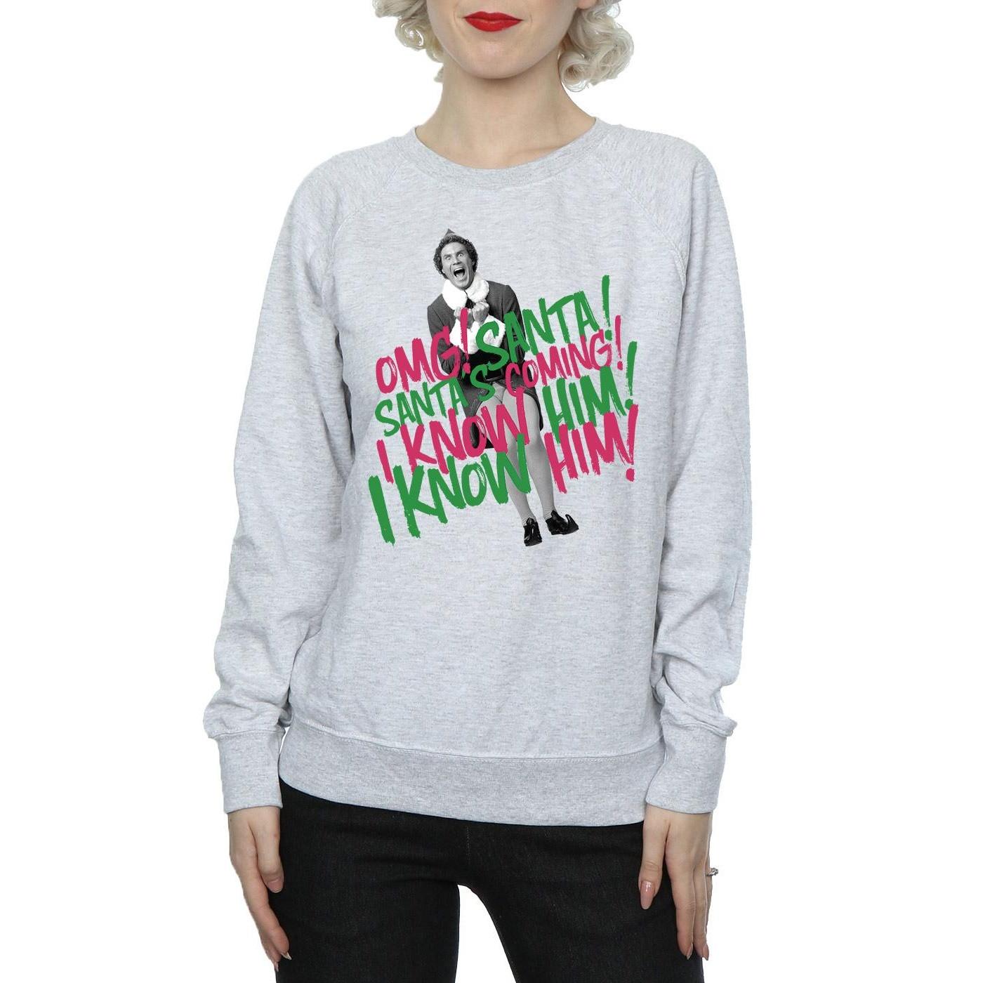 Elf Santa's Coming Sweatshirt Imprimé  