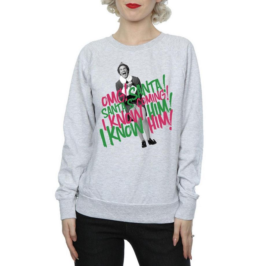 Elf Santa's Coming Sweatshirt Imprimé  