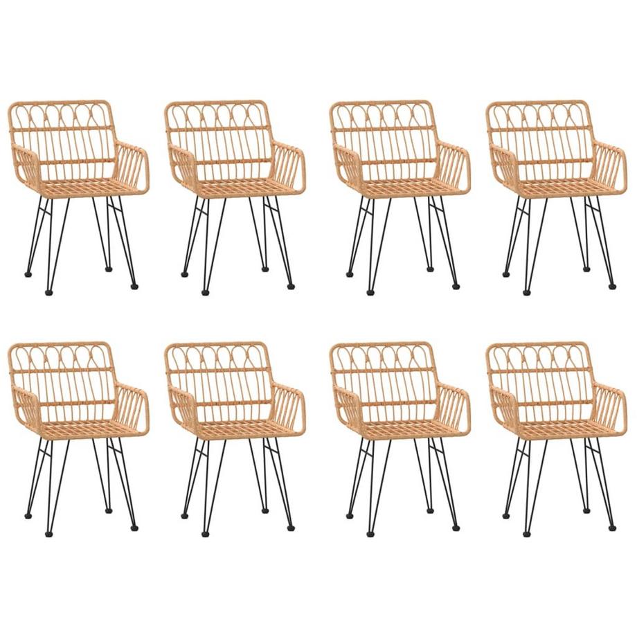 VidaXL set da pranzo da giardino Polirattan  