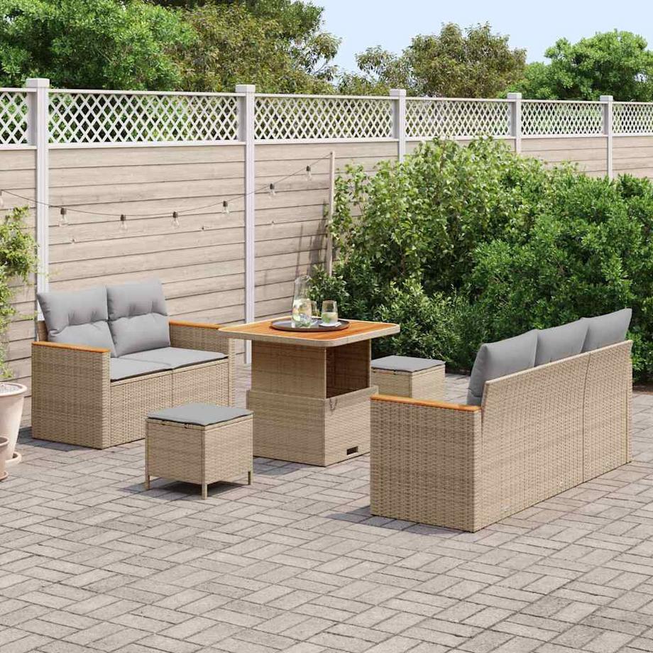 VidaXL Gartensofa-set poly-rattan  
