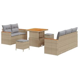 VidaXL Garten-sofa-set poly-rattan  