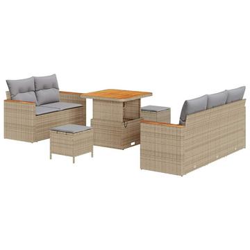 Garten-sofa-set poly-rattan