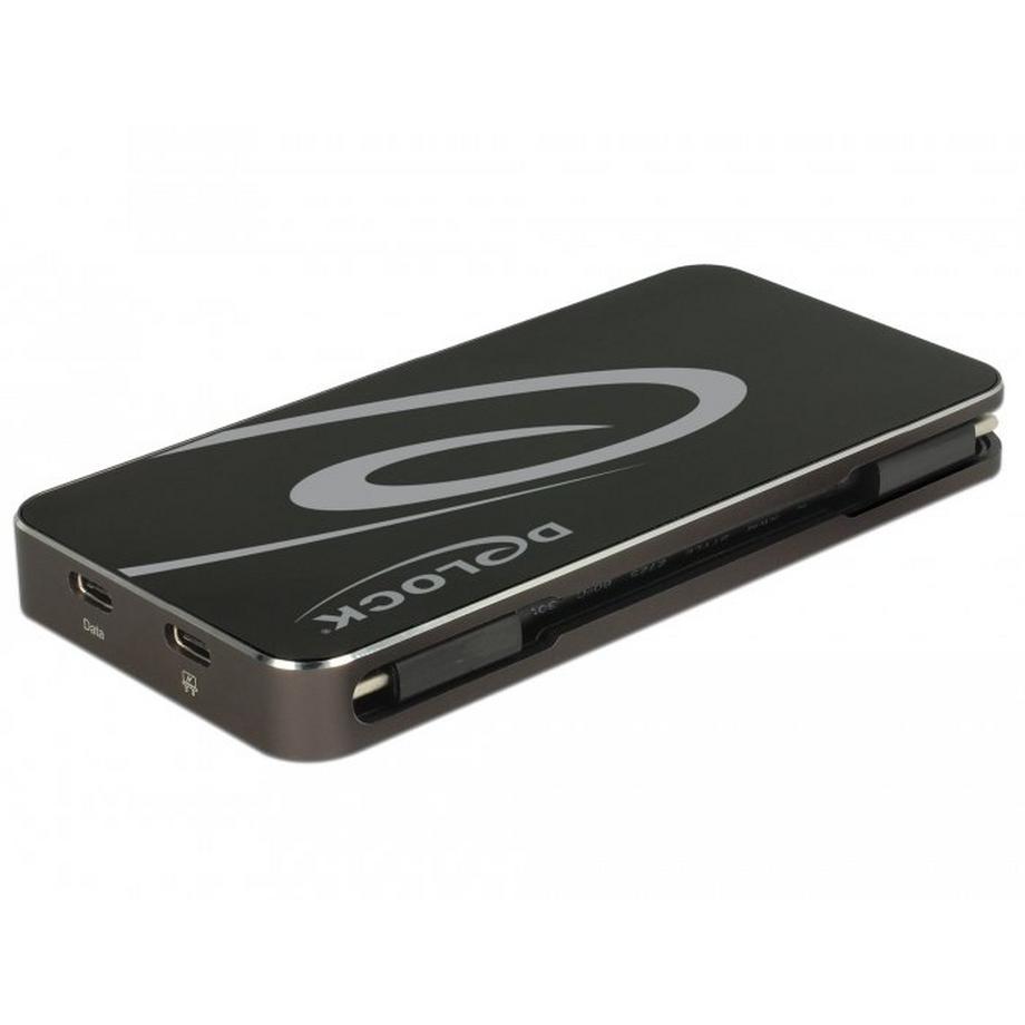 DeLock  87773 station d'accueil Avec fil USB 3.2 Gen 1 (3.1 Gen 1) Type-C Noir 