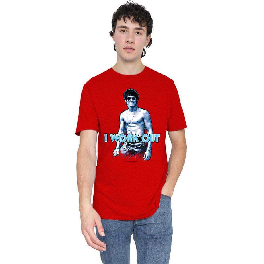 Bruce Lee  I Works Out Maglietta Erica 