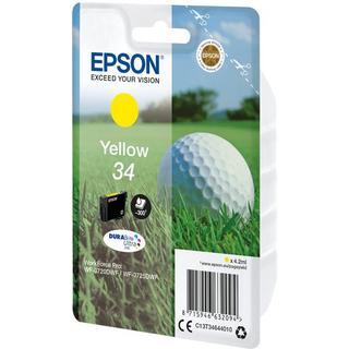 EPSON  Golf ball Singlepack Yellow 34 DURABrite Ultra Ink 