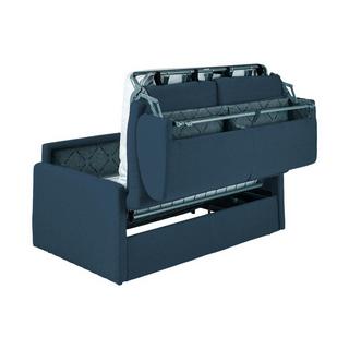 Vente-unique Divano letto 3 posti a ribalta in Tessuto Blu scuro Larghezza Materasso 1Spessore CALIFE  