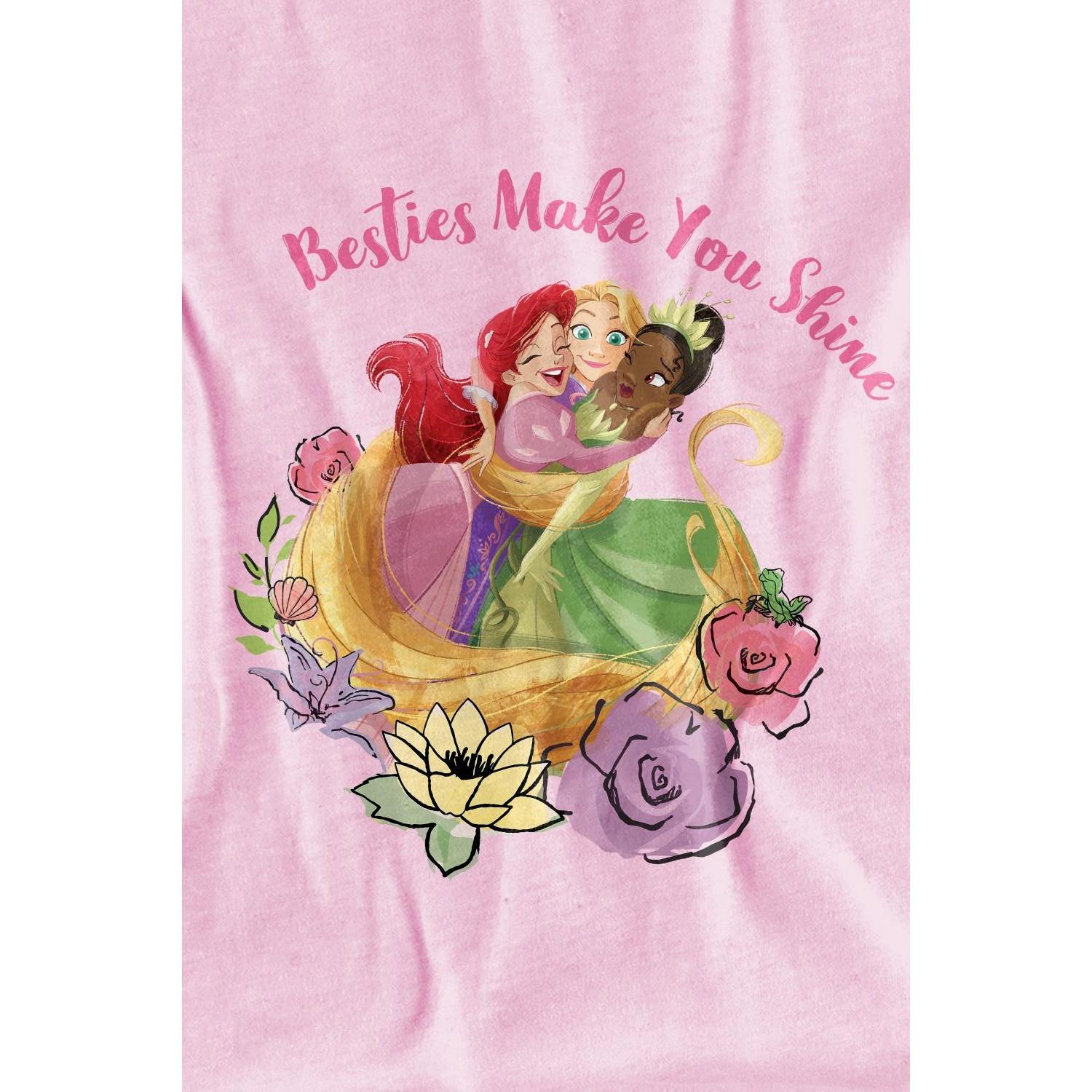 Disney PRINCESS  Tshirt BESTIES SHINE Enfant 