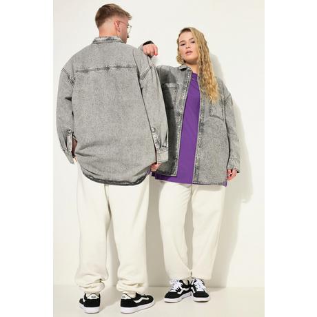Studio Untold Camicia di jeans oversize look vintage unisex  