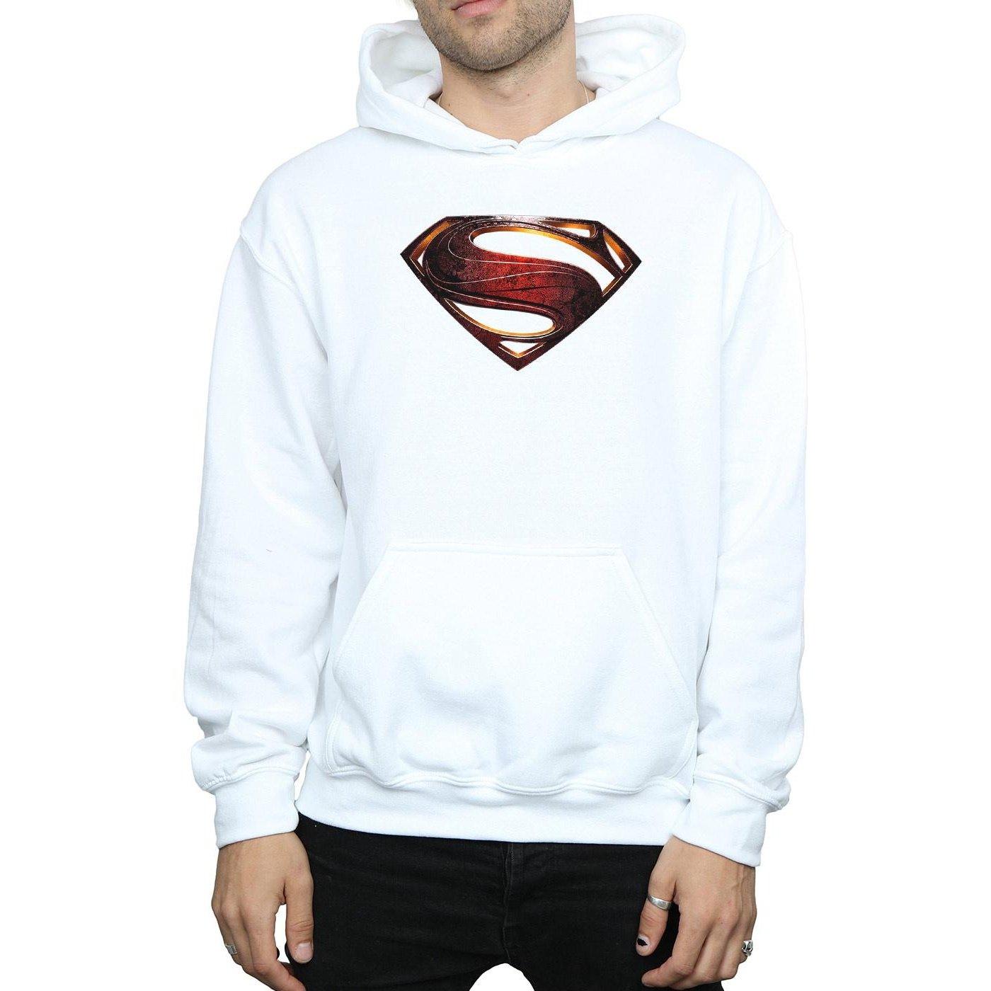 DC COMICS Justice League Superman Logo Felpa con Cappuccio  