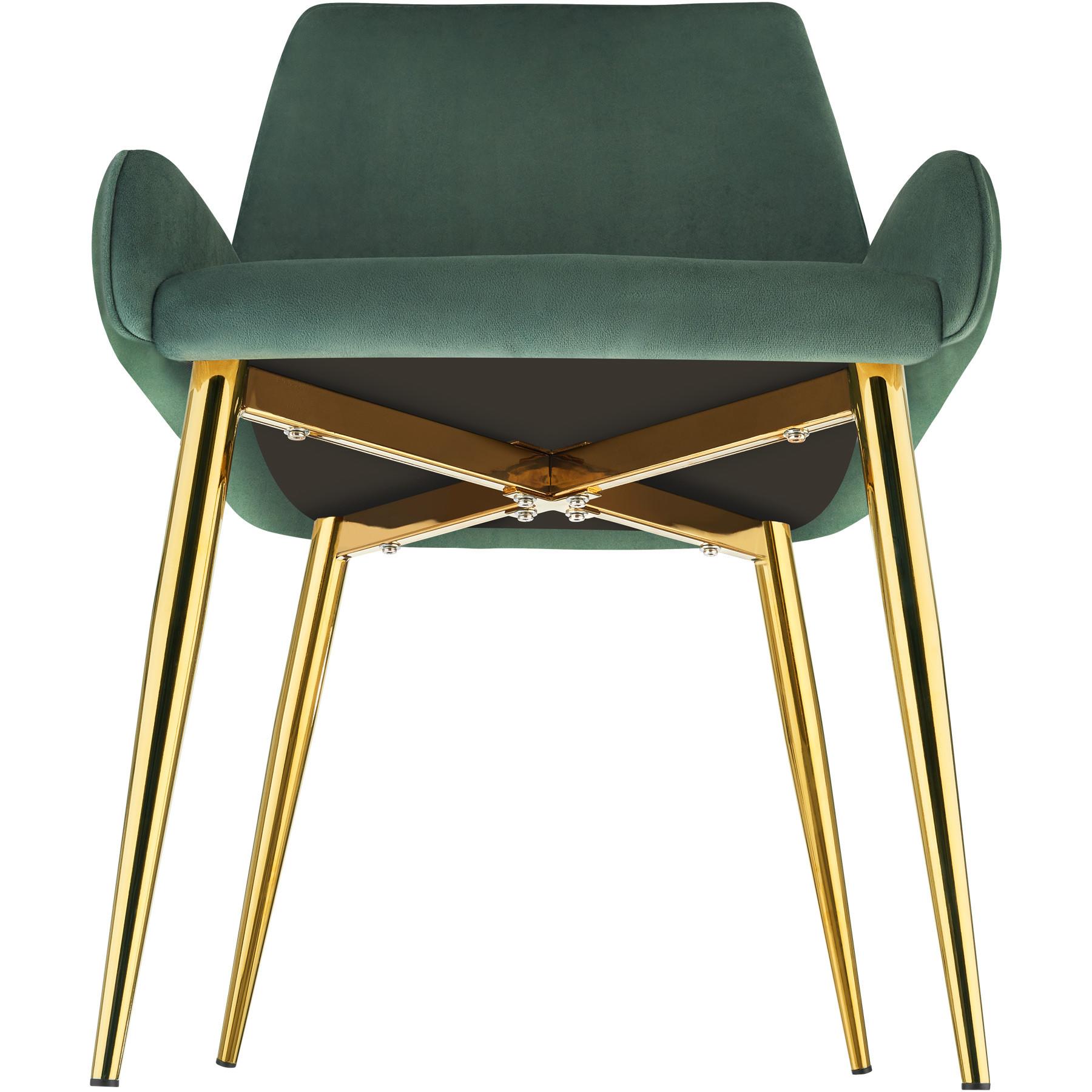 Tectake sedia imbottita Avane, effetto velluto, capacità di carico 120 kg  