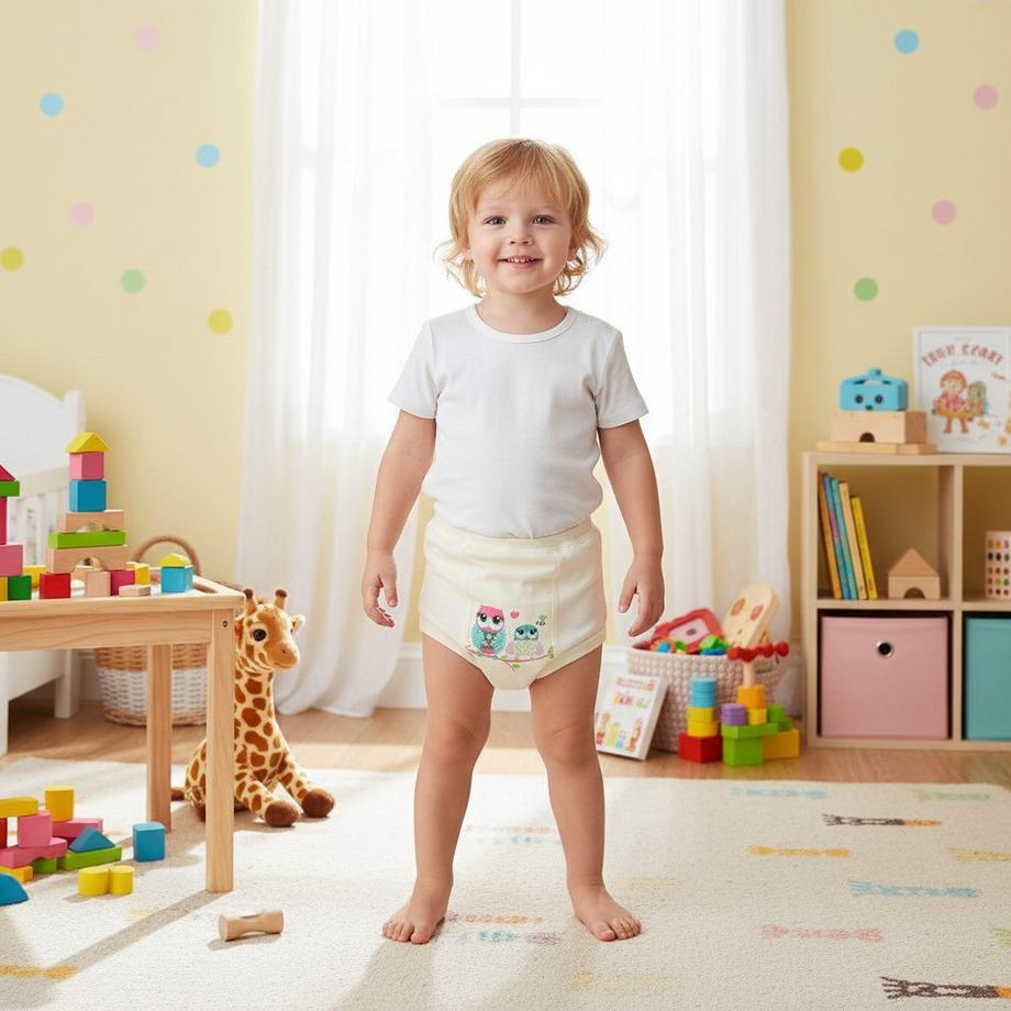 Misiu  Culotte d'apprentissage de pot, hibou (2 pack) 