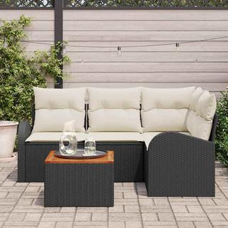 VidaXL Garten-sofa-set poly-rattan  