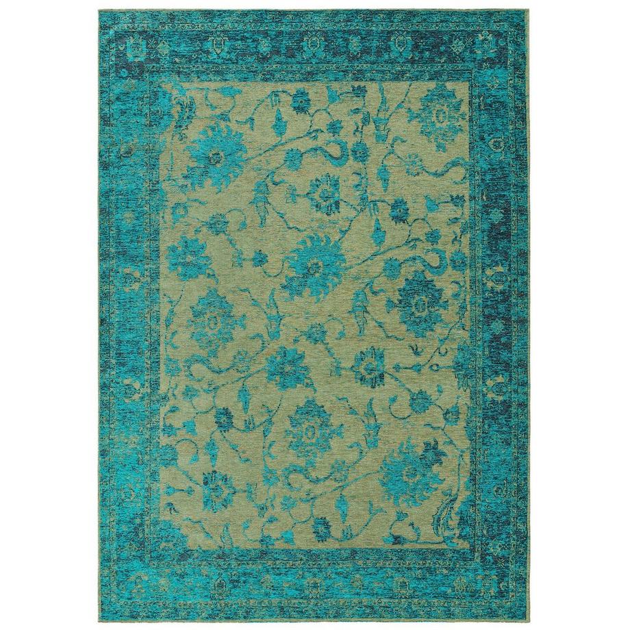 Benuta Tappeto a tessitura piatta Frencie Turchese  