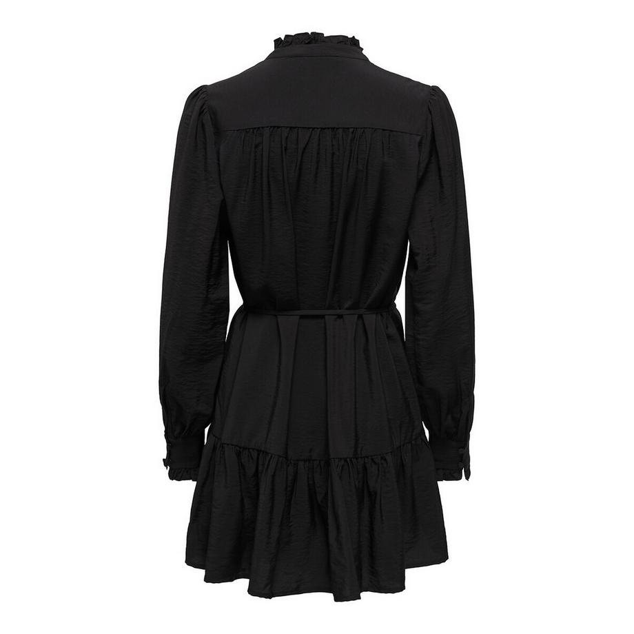 ONLY Kurzes Kleid mit Gürtel und Mao-Kragen  