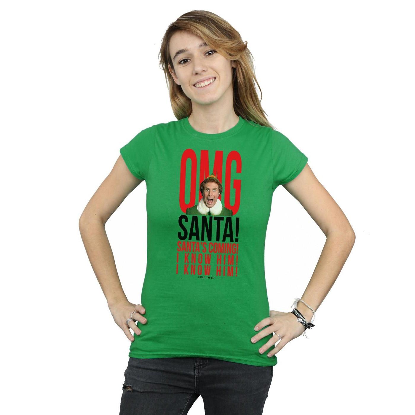 Elf  Tshirt OMG SANTA KNOW HIM 