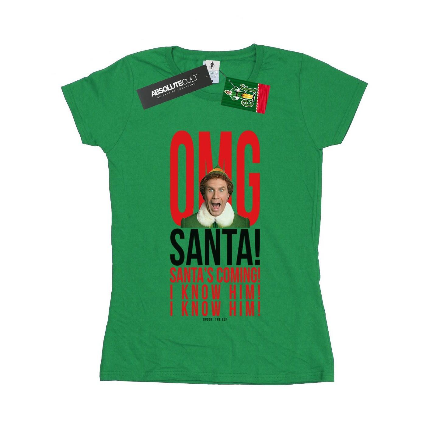 Elf  Tshirt OMG SANTA KNOW HIM 