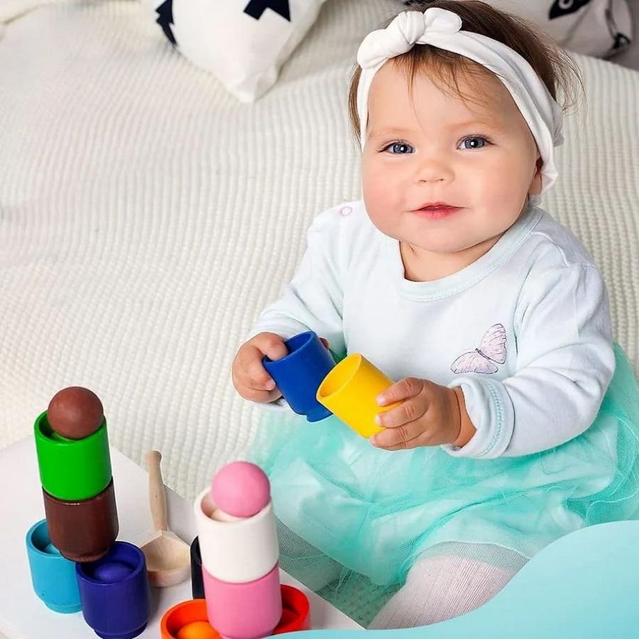 Activity-board  Jouet de tri Waldorf pour enfant en bas âge, matériel Waldorf, cadeau pour enfant de 3 ans, jouet en bois pour enfant en bas âge de 4 ans. 