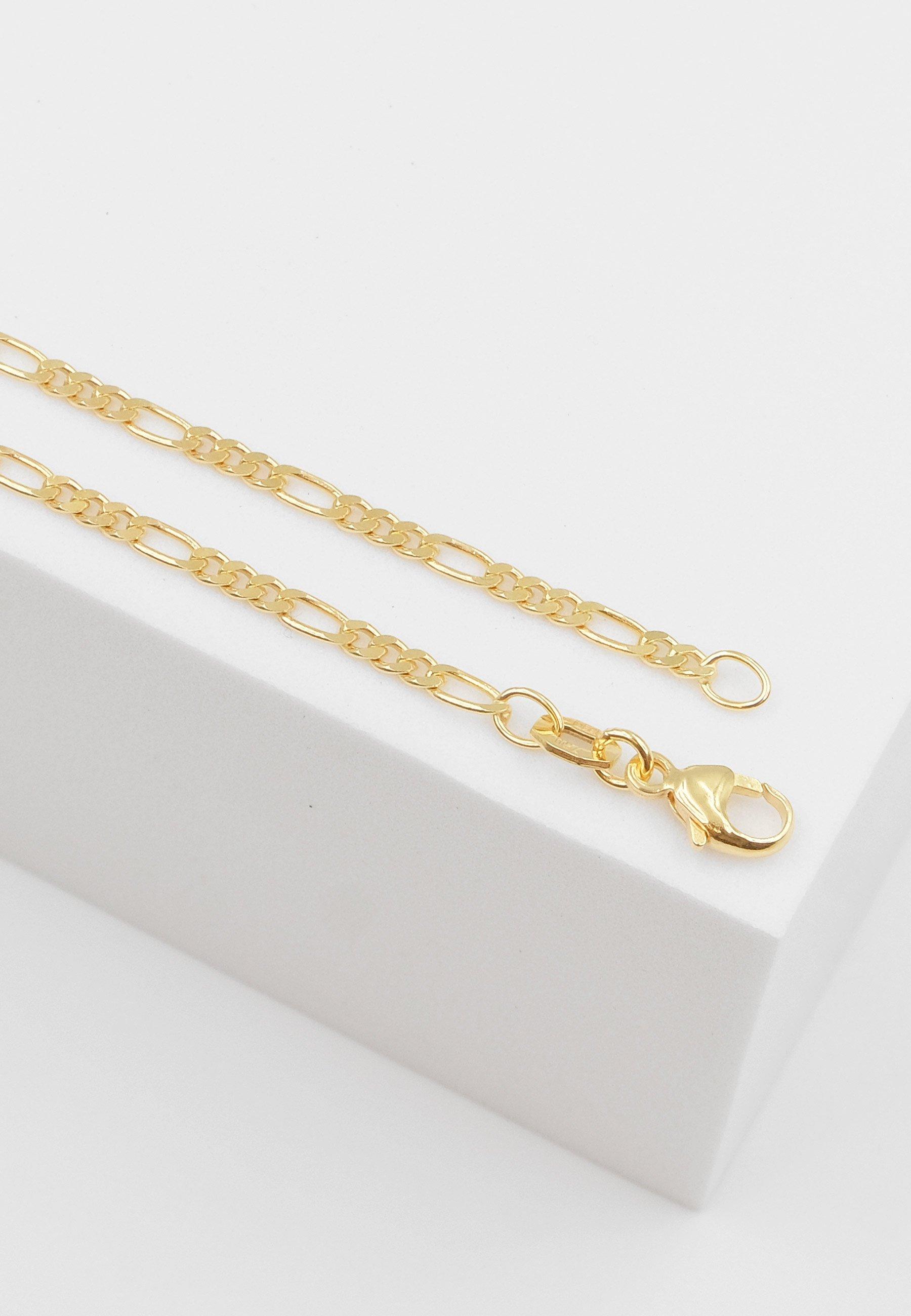 MUAU Schmuck  Bracelet Figaro Gelbgold 750, 2.3mm, 19cm 