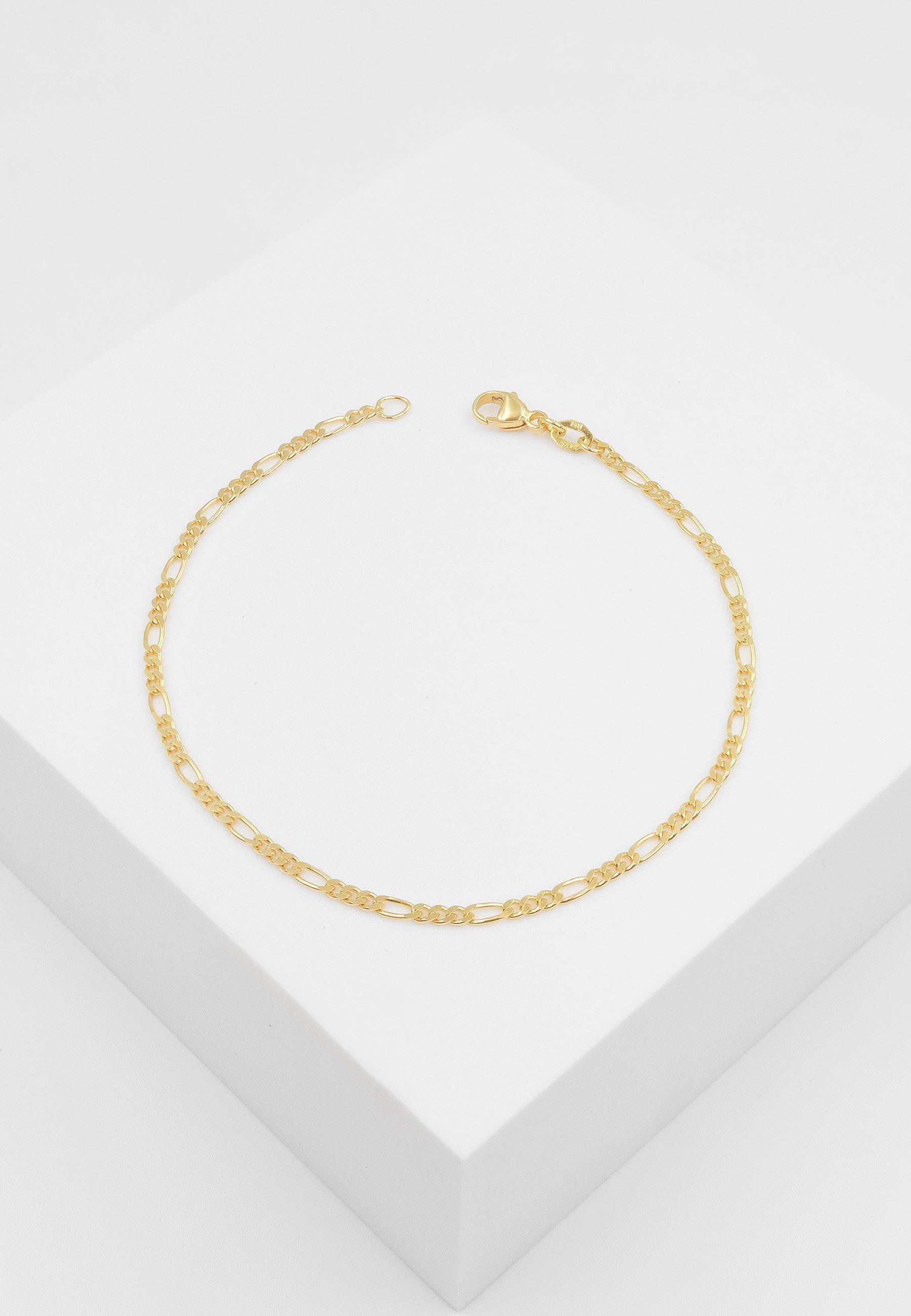 MUAU Schmuck  Bracelet Figaro Gelbgold 750, 2.3mm, 19cm 