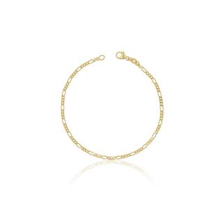 MUAU Schmuck  Bracelet Figaro Gelbgold 750, 2.3mm, 19cm 