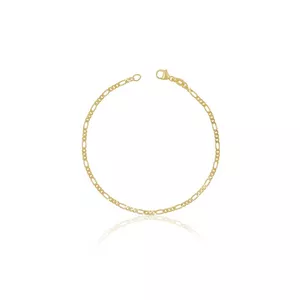 Bracelet Figaro Gelbgold 750, 2.3mm, 19cm