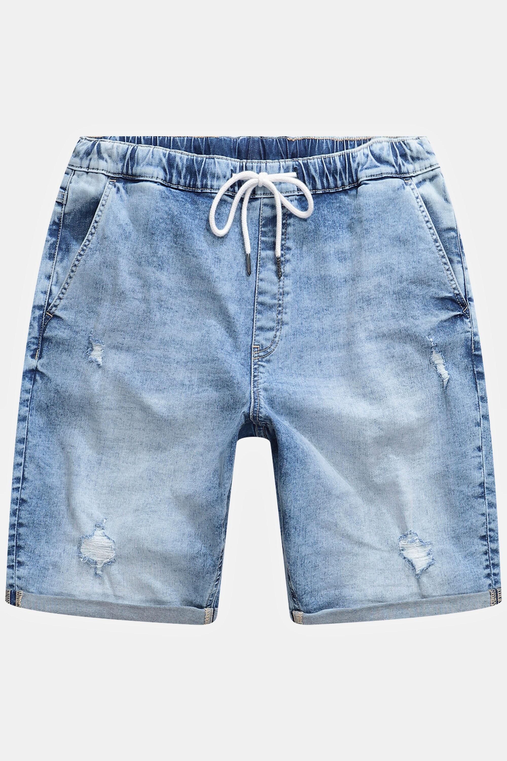 Sthuge  Bermuda en jean STHUGE, technologie FLEXLASTIC®. Denim à look destroy. Jusqu'au 8XL. 