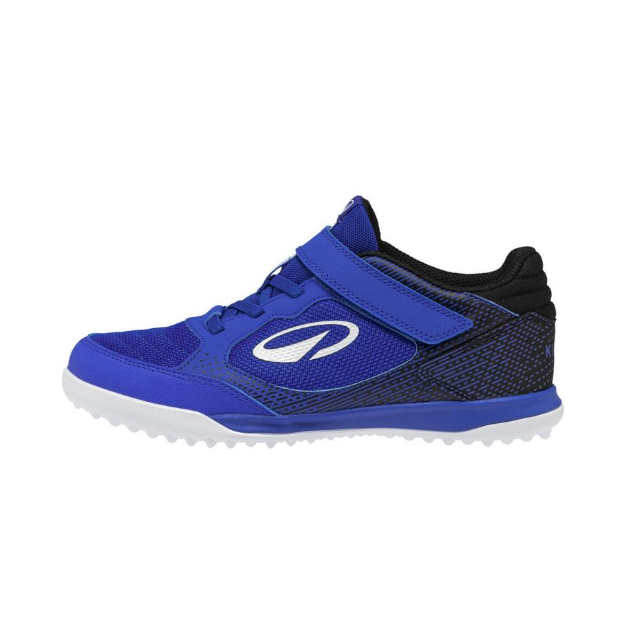 Kinder Fussballschuhe ohne Schnürsenkel, Eskudo Club Turf Easy Blau Schwarz