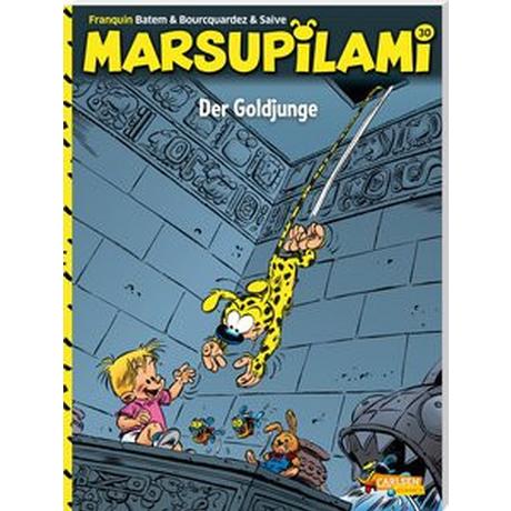 Marsupilami 30: Der Goldjunge Franquin, André; Le Comte, Marcel (Übersetzung); Batem (Illustrationen) Couverture rigide 