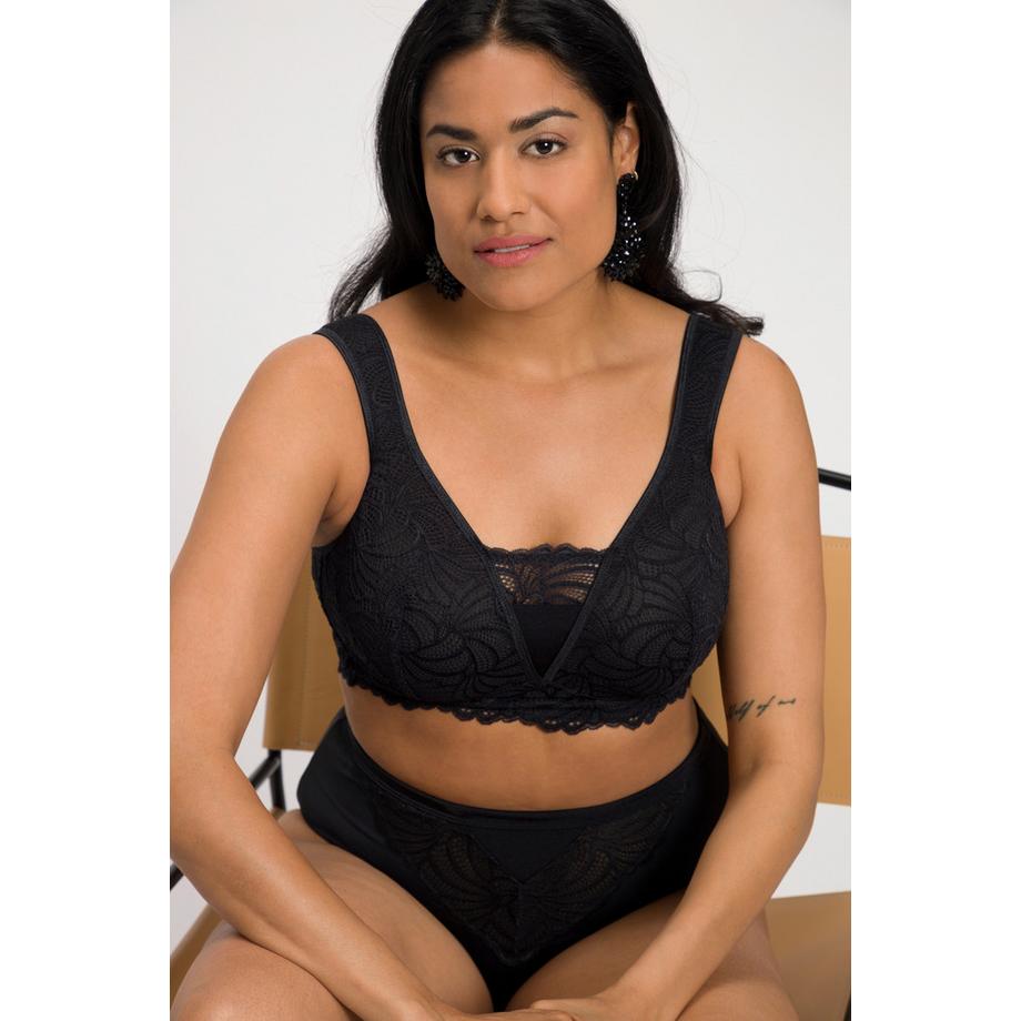 Ulla Popken Bralette Spitze ohne Bügel  