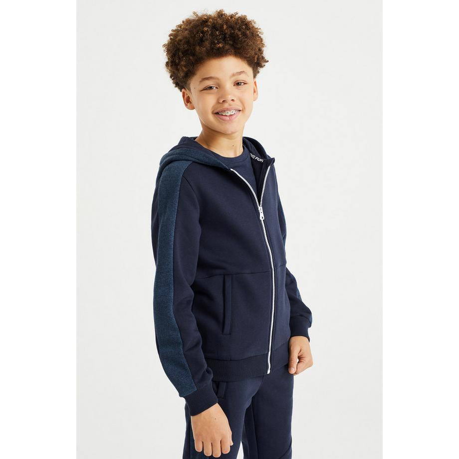 WE Fashion  Strickjacke Für Jungen Mit Tape-Detailstrickjacke Für Jungen Mit Tape-Detail 