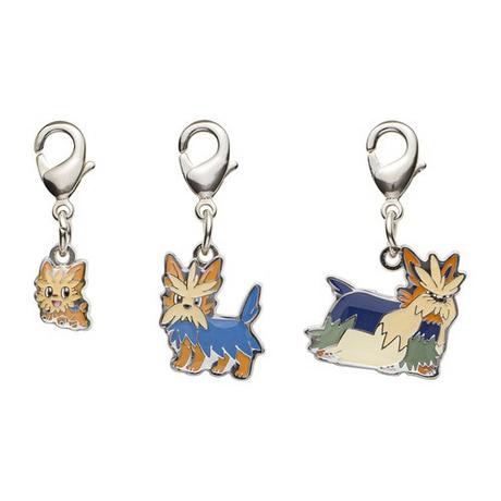 Pokémon Lillipup Herdier Stoutland Porte-clés Set de 3  