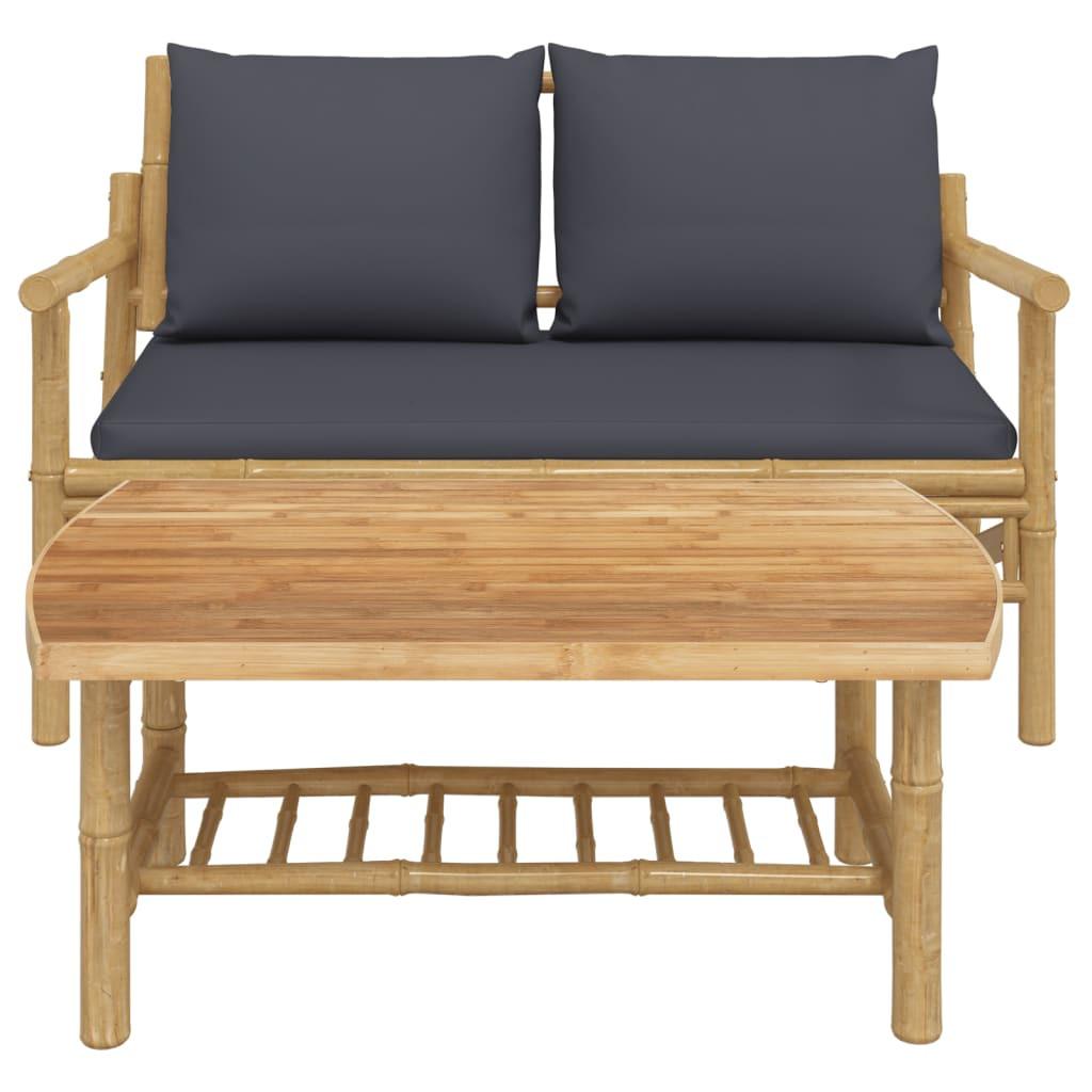 VidaXL Garten lounge set bambus  