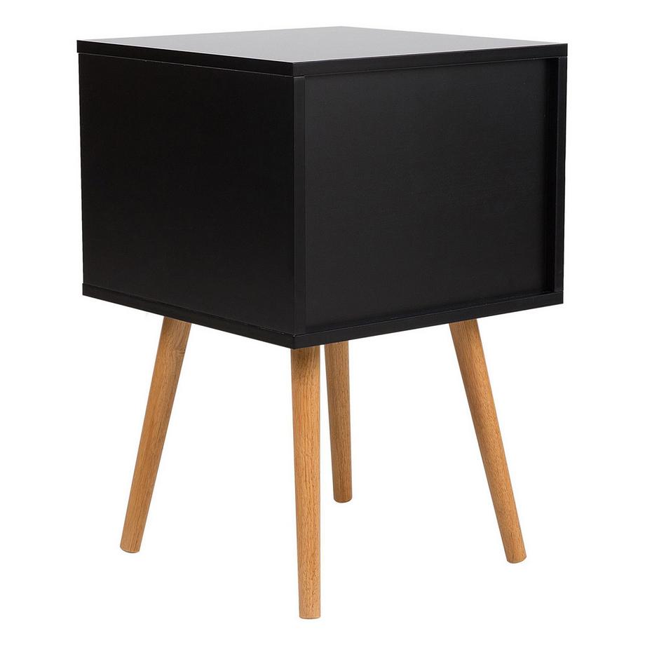 Beliani Nachttisch mit 2 Schubladen aus MDF-Platte Klassisch ALABAMA  