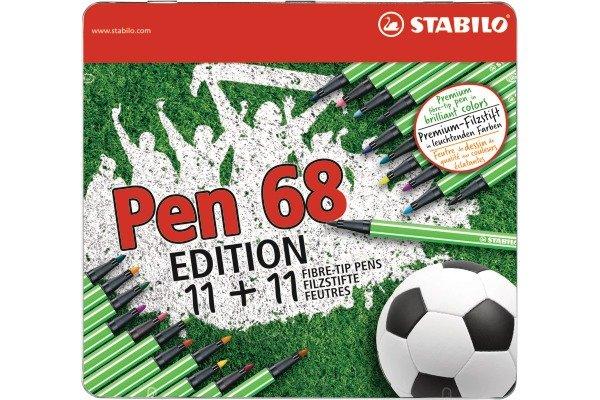 STABILO STABILO Fasermaler Pen 68 1mm 68/02-022-31 Green Edition 22 Stück  