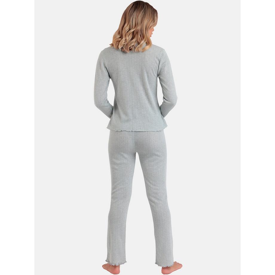 Admas Soft Canale Pigiama Pantaloni Top Maniche Lunghe  