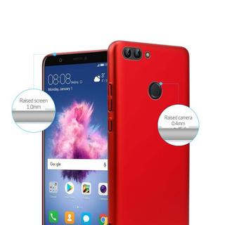 Cadorabo  Housse compatible avec Huawei P SMART 2018 / Enjoy 7S - Hard Case Coque de protection d'aspect métallique contre les rayures et les chocs 