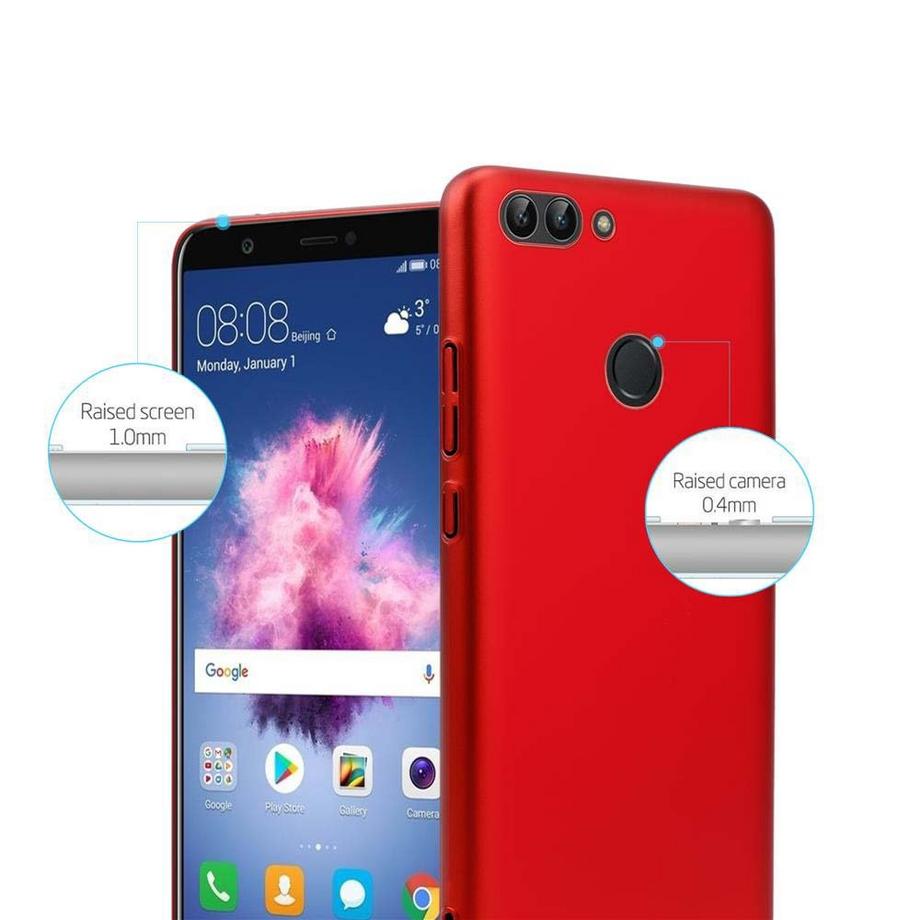 Cadorabo  Hülle für Huawei P SMART 2018  Enjoy 7S Hard Case in Metall Optik 