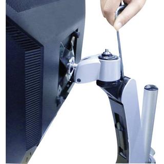 SpeaKa Professional  SuperFlex 2fach Monitorhalter, Tischmontage mit Gasdruck-Technik mit Grommet- und C-Klemme 